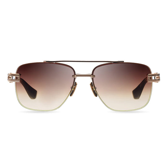 Dita Grand-Evo One White Gold/Brown w/ Dark Brown to Clear Lens