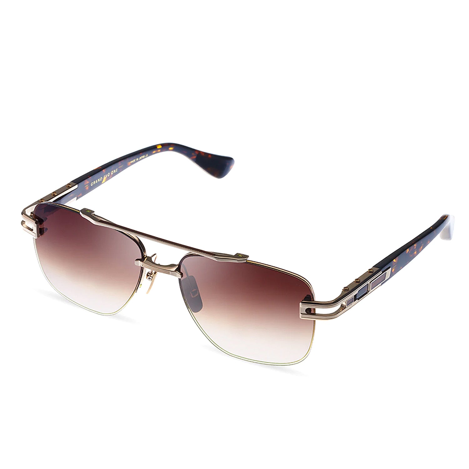 Dita Grand-Evo One White Gold/Brown w/ Dark Brown to Clear Lens