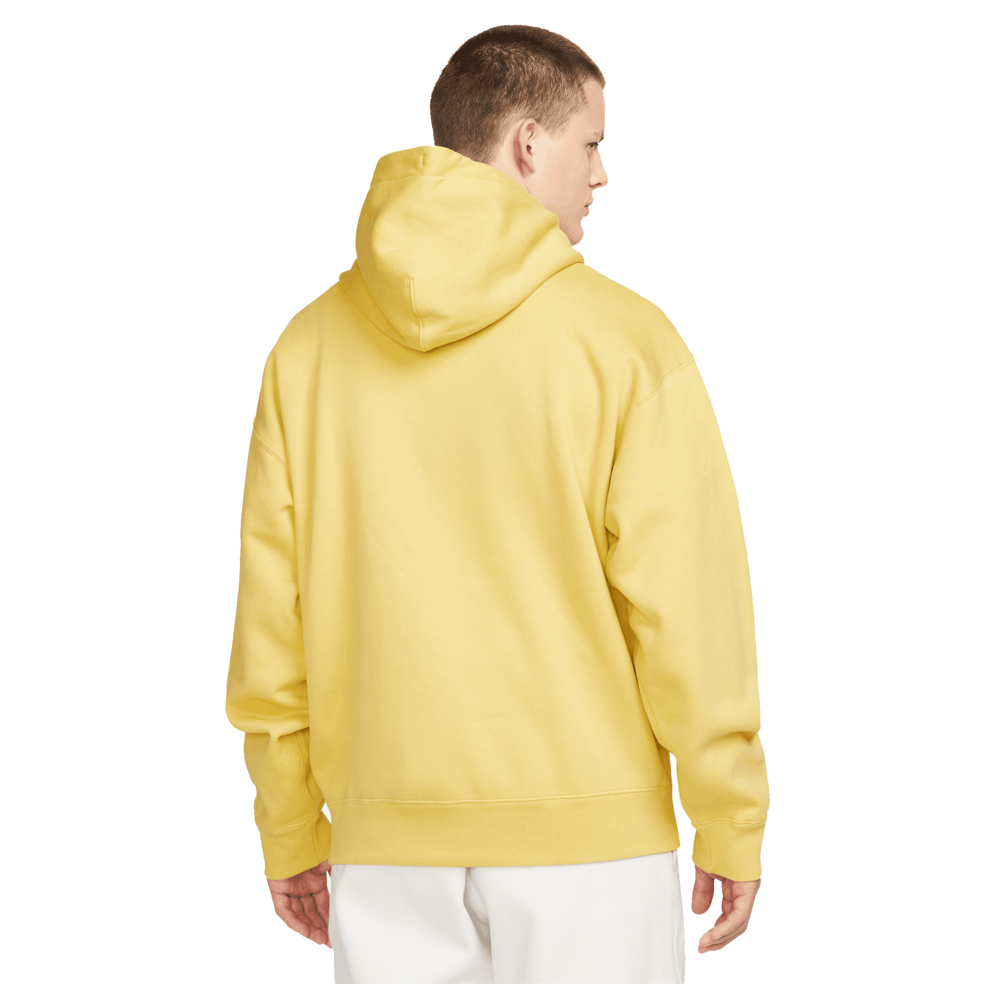 NikeLab NRG Solo Swoosh Hoodie Saturn Gold White DX1355 700 Laced