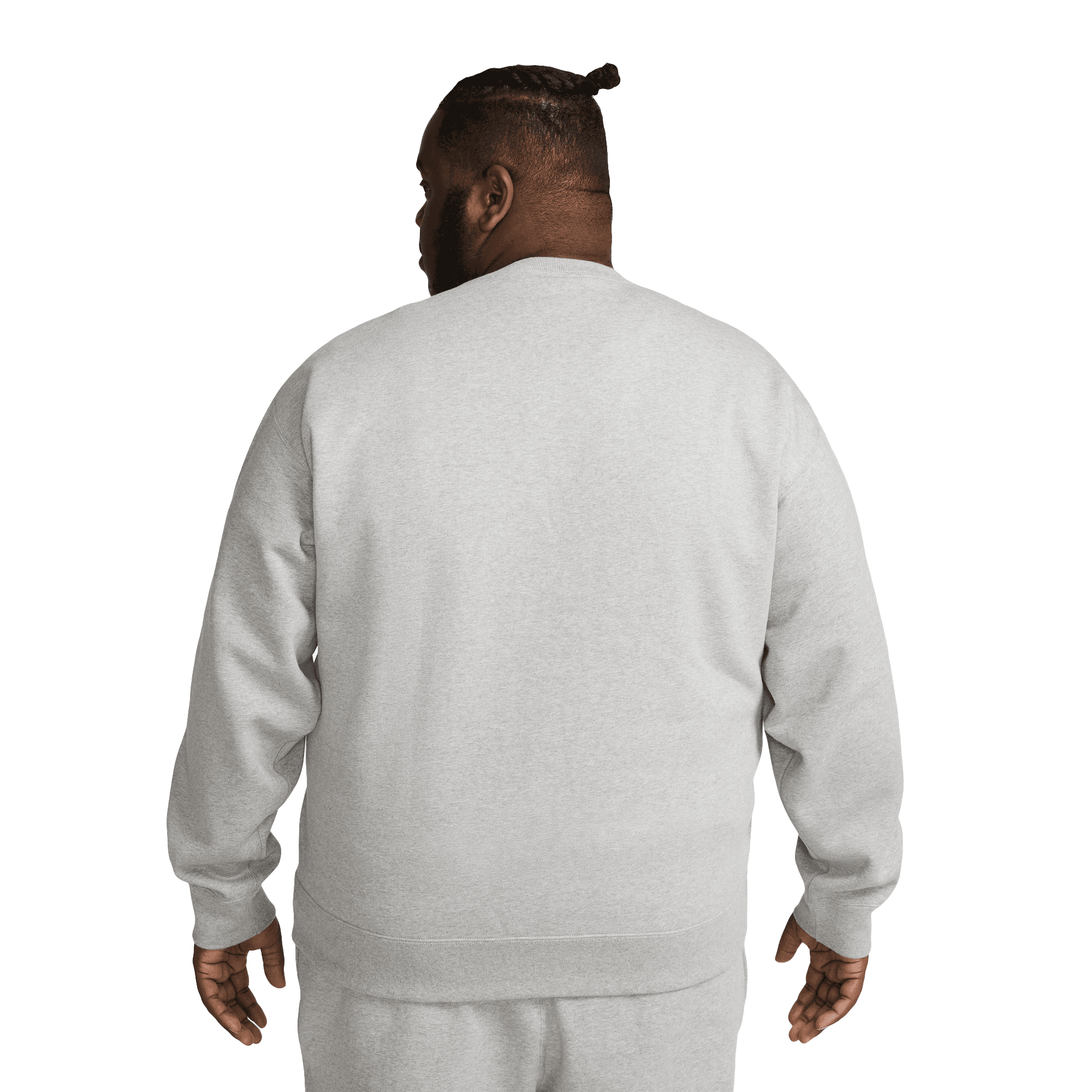 NikeLab NRG Solo Swoosh Crewneck Dark Grey Heather White DX1361