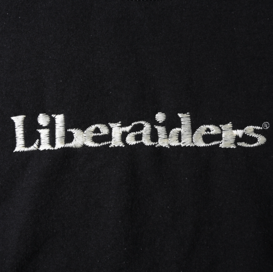 Liberaiders Embroidery Crewneck Black