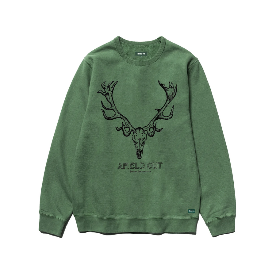 Afield Out Hart Crewneck Forest