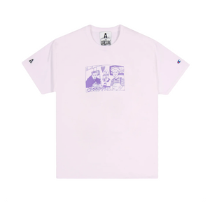 For The Homies Coffee & Cigarettes Tee Light Pink