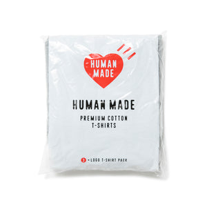 Human Made 3 Pack Tee Set Grey HM25CS042