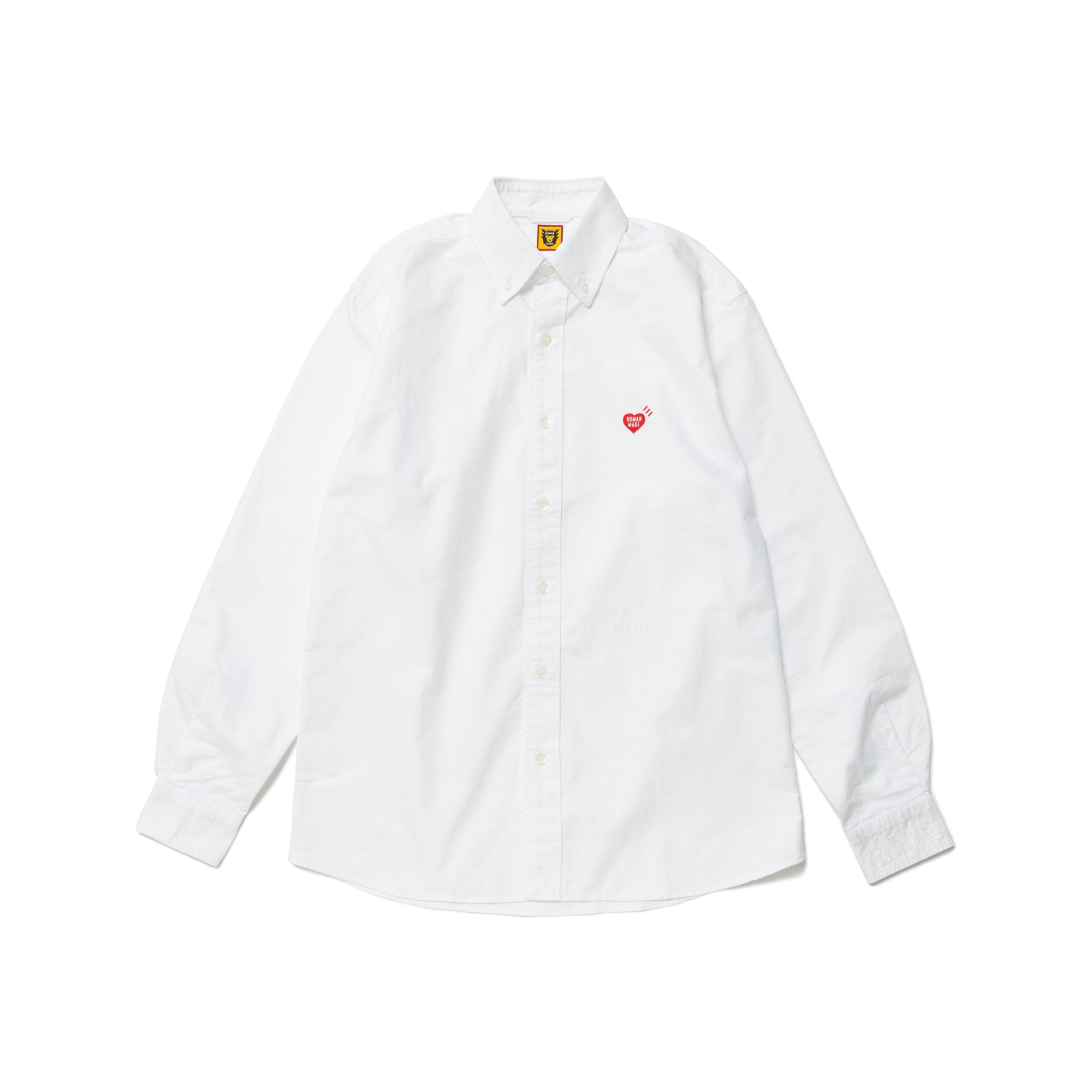 Human Made Oxford Button Down Shirt White HM25SH005 – Laced