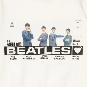Human Made Beatles Tsuriami Sweatshirt White HM25CS014