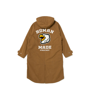 Human Made Military Hooded Coat Beige HM25JK001