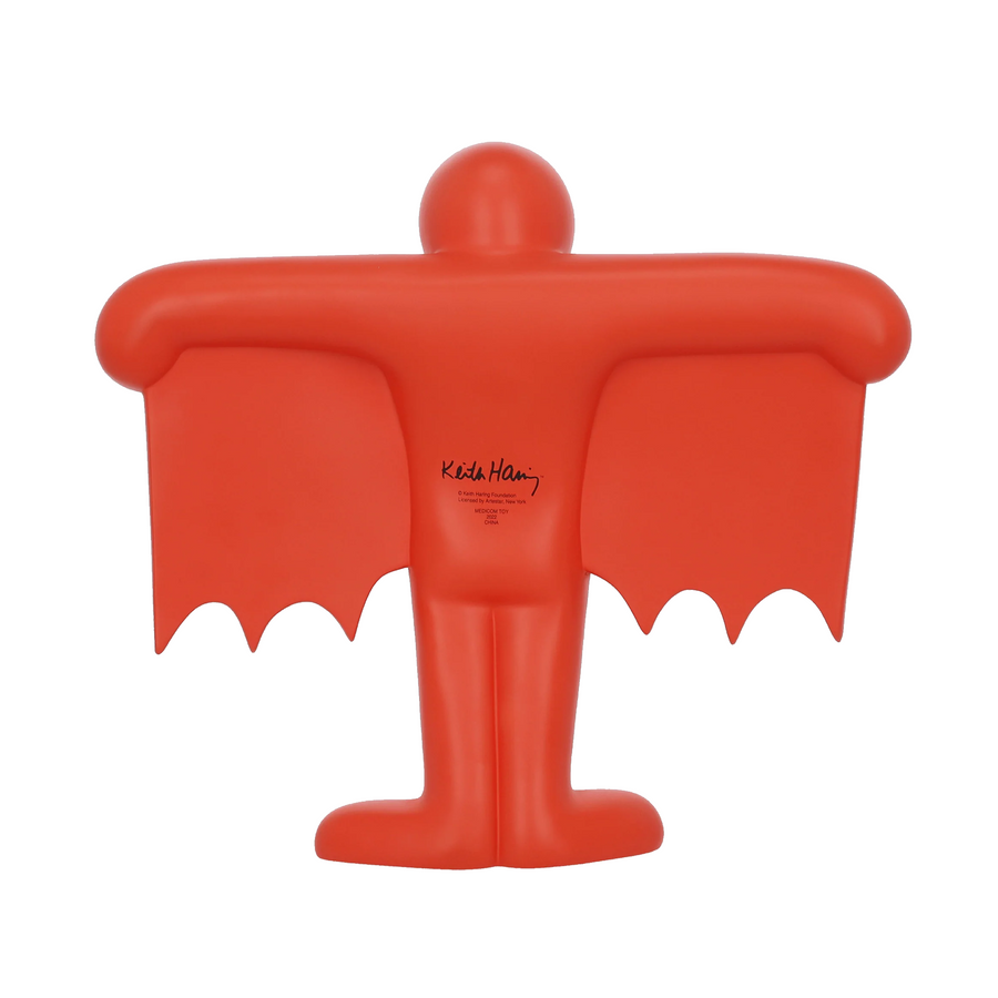 Medicom Toy x Keith Haring Flying Devil Statue Red
