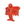 Medicom Toy x Keith Haring Flying Devil Statue Red