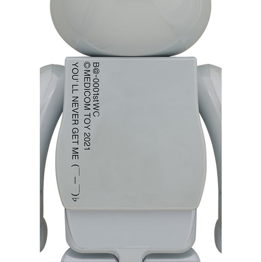 Medicom Toy Be@rbrick 1st Model White Chrome 1000%