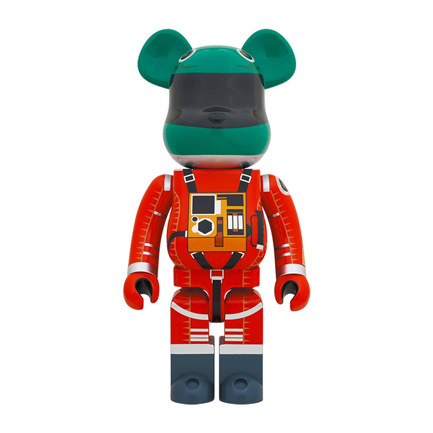 Medicom Toy Be@rbrick Space Suit Green Helmet/Orange Suit 1000%