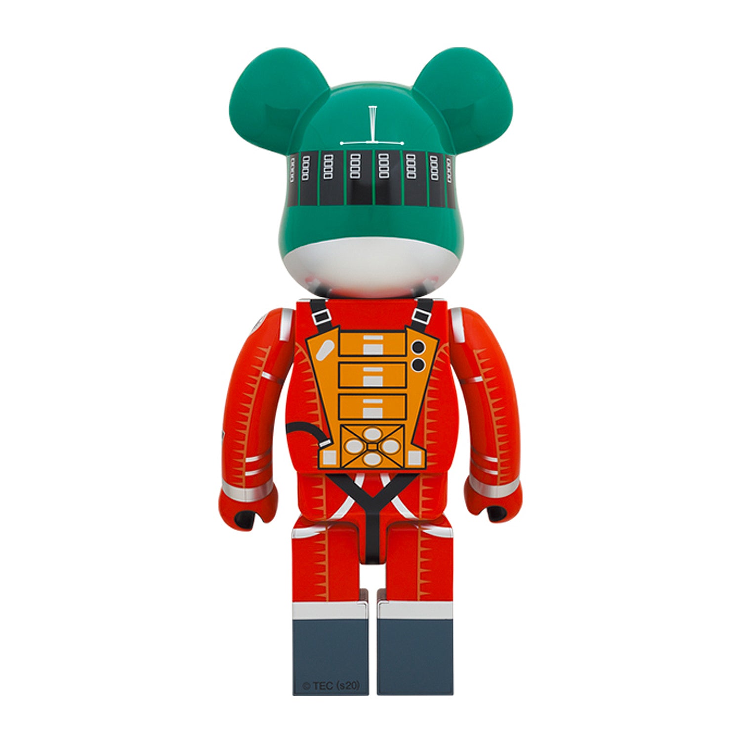 Medicom Toy Be@rbrick Space Suit Green Helmet/Orange Suit 1000%