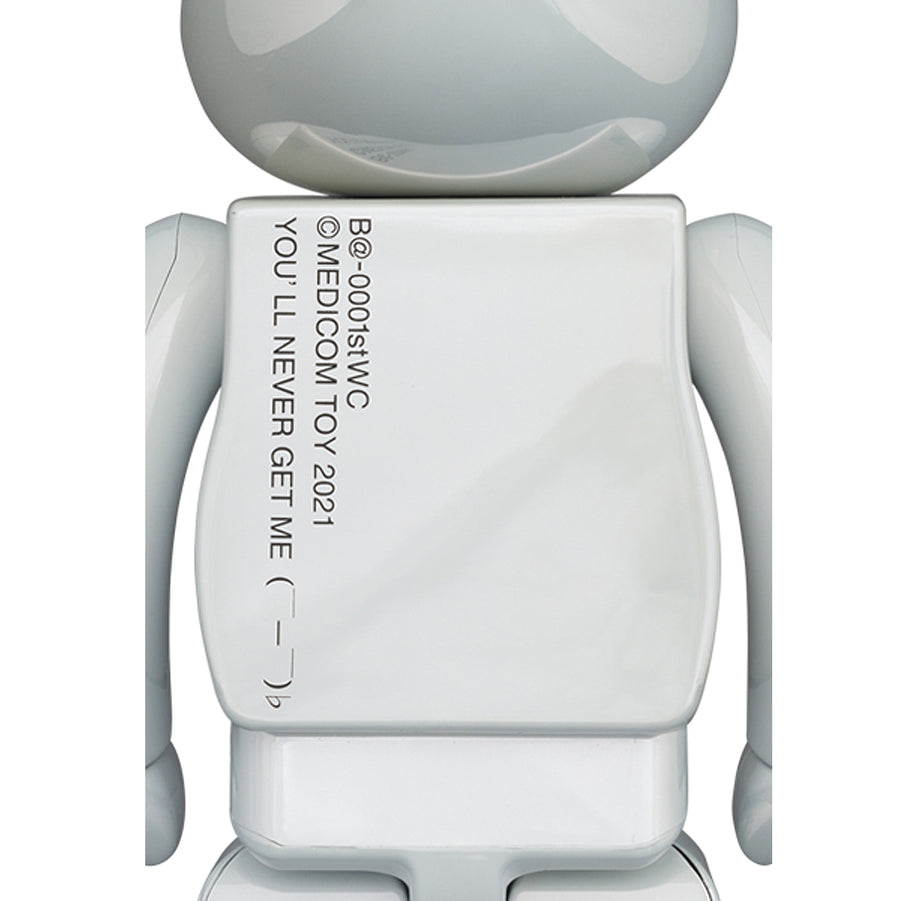 Medicom Toy Be@rbrick 1st Model White Chrome 400%