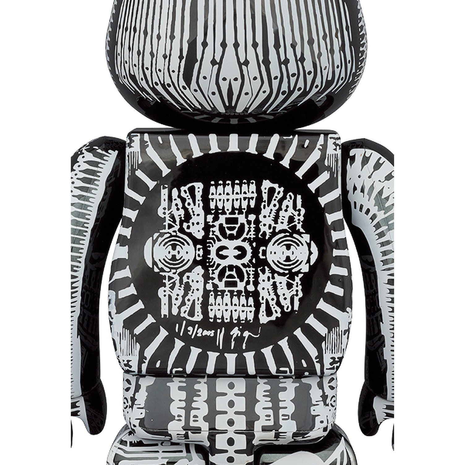 Medicom Toy BE@RBRICK H.R Giger Black 400% + 100%