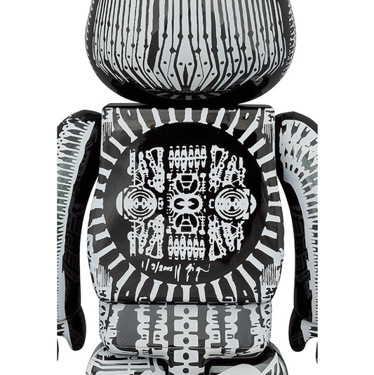 Medicom Toy BE@RBRICK H.R Giger Black 400% + 100%