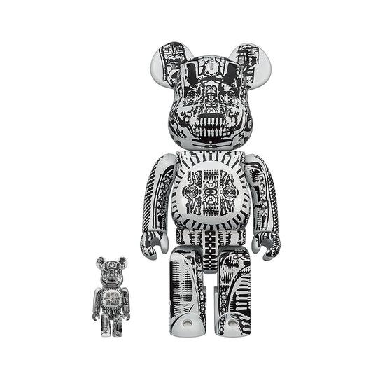 Medicom Toy BE@RBRICK H.R Giger White 400% + 100%