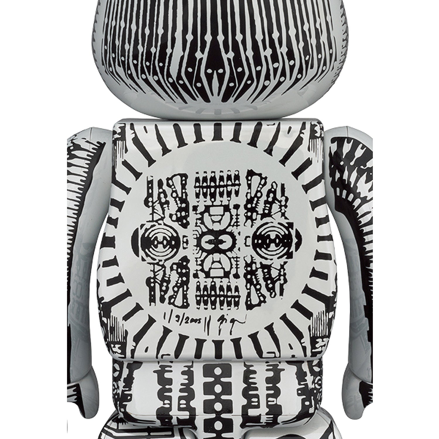Medicom Toy BE@RBRICK H.R Giger White 400% + 100%