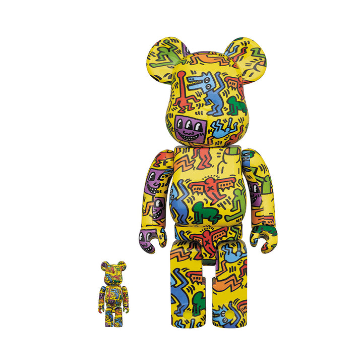 Medicom Toy BE@RBRICK Keith Haring V5 400% + 100%