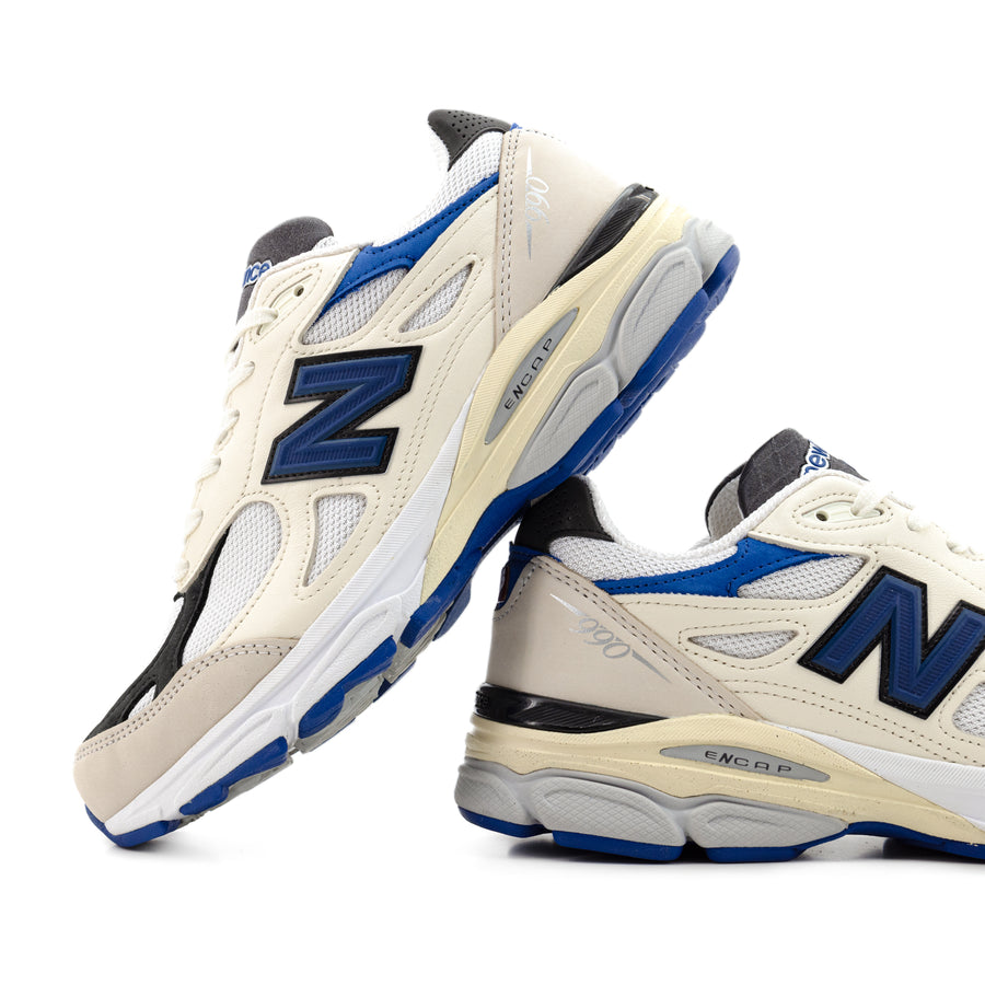 New Balance 990v3 Made in USA White/Blue M990WB3