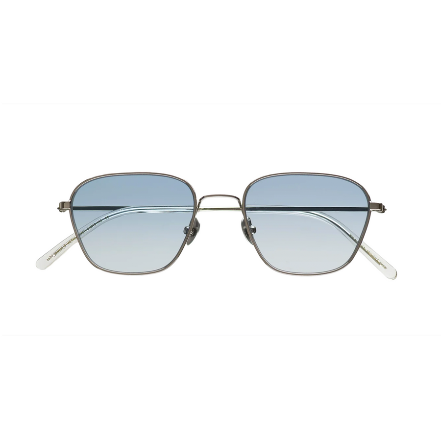 Monokel Eyewear Otis Silver w/ Gradient Blue Lens