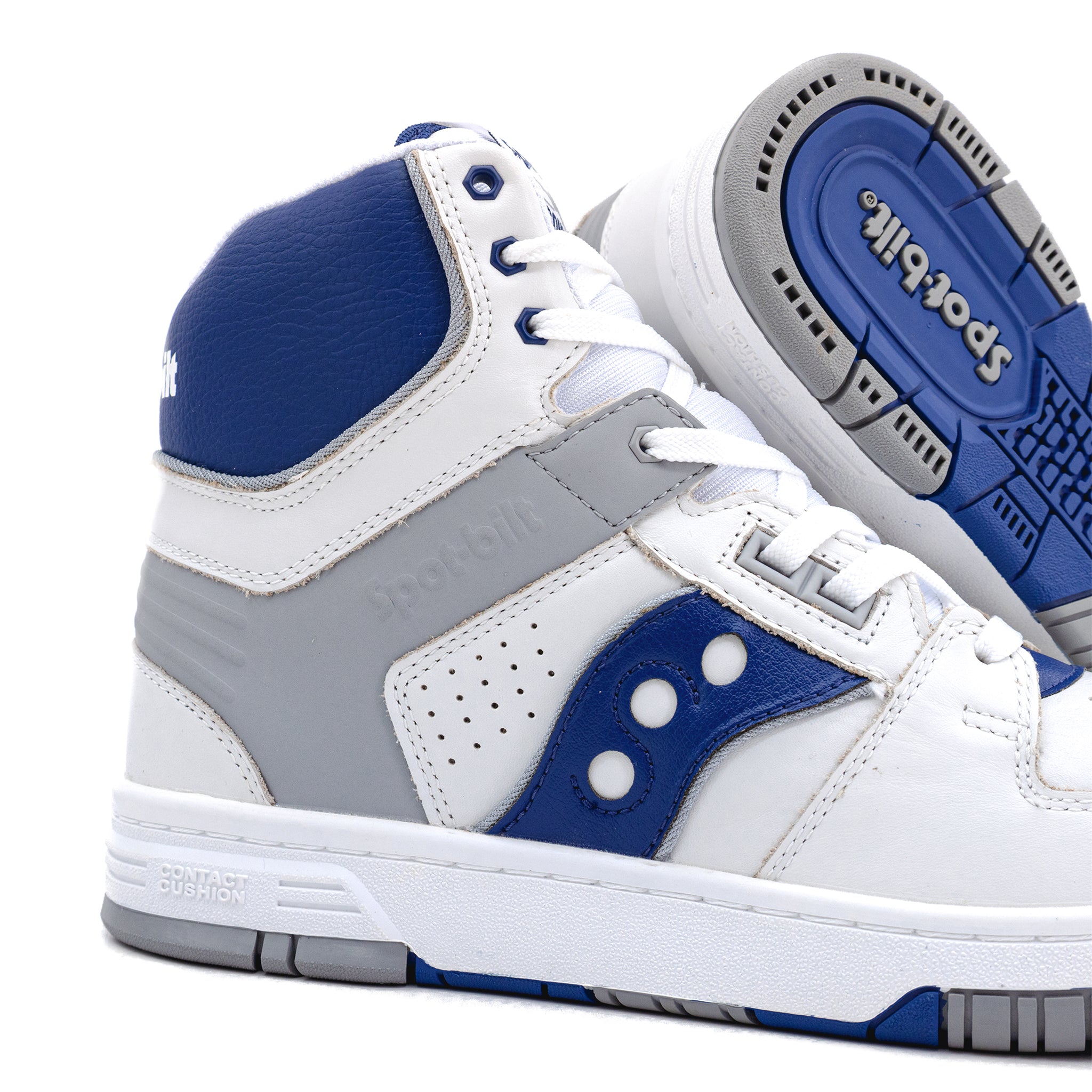 Spot-bilt by Saucony Sonic High S70748-1 White/Royal – Laced