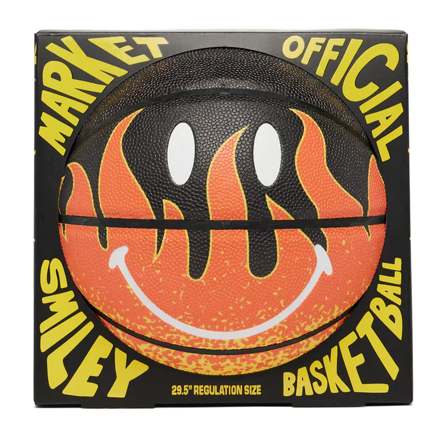 Market Smiley Flame Basketball