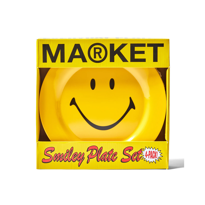 Market Smiley Plate 4 Piece Set