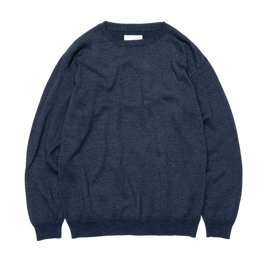 nanamica 7G Crew Neck Sweater Navy – Laced
