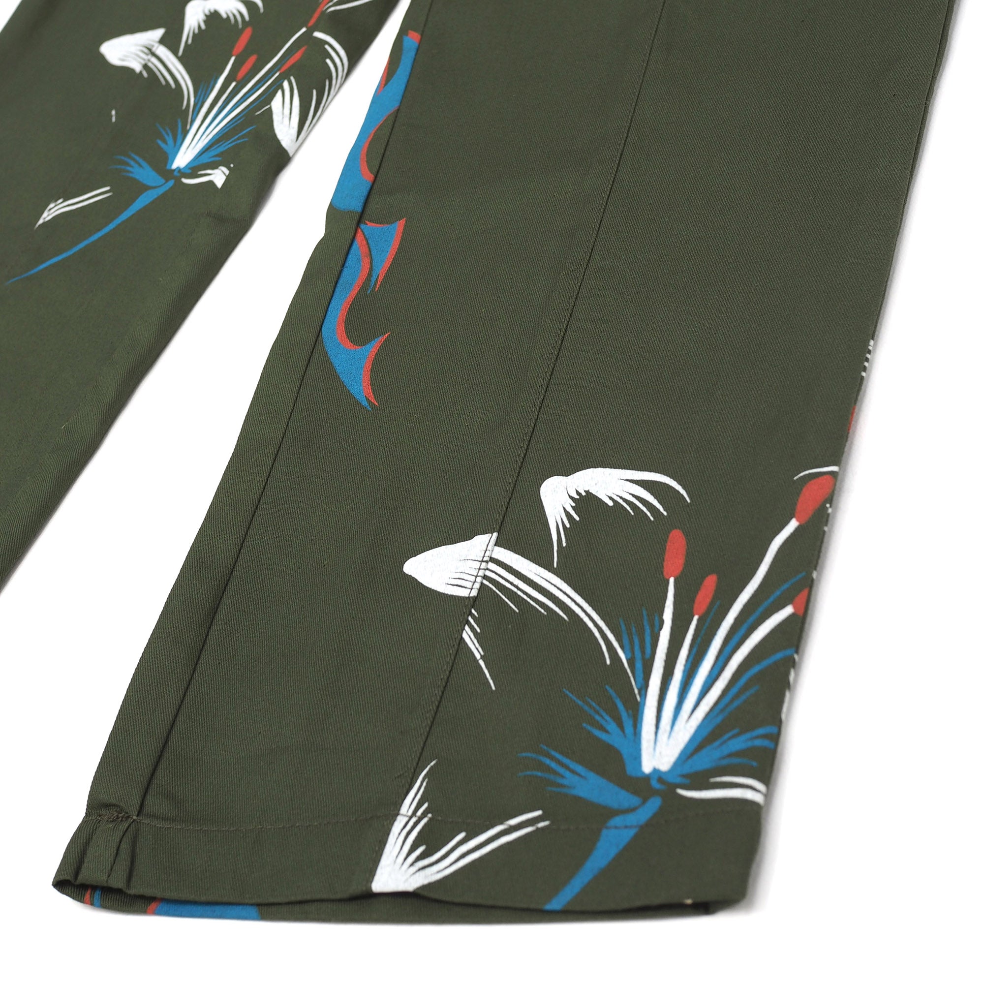 Jungles Tribal Flower Minimal Workwear Pants Laced