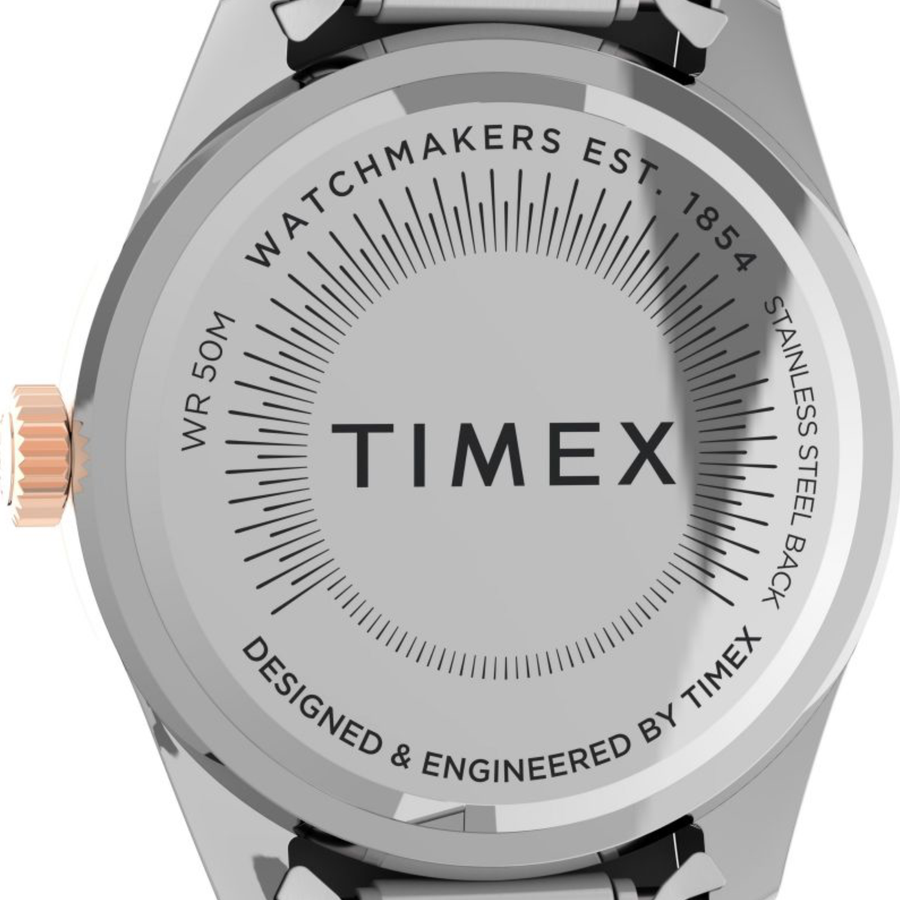 Timex Highview 3-Hand Stainless Steel Watch Rose Gold/Silver