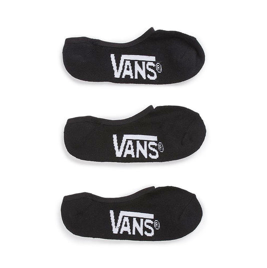 Vans Classic Super No Show Socks 3 Pack Black