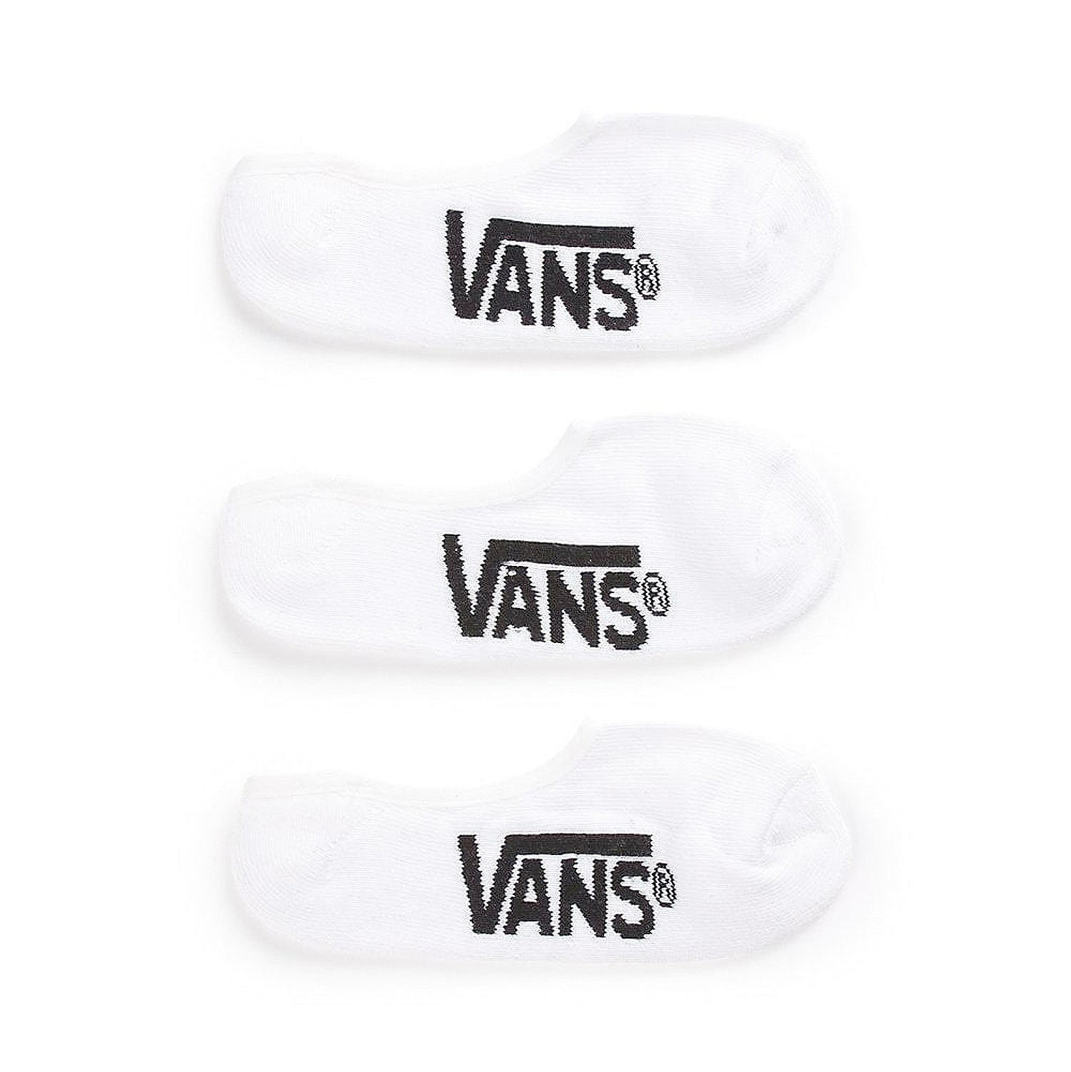 Vans Classic Super No Show Socks 3 Pack White