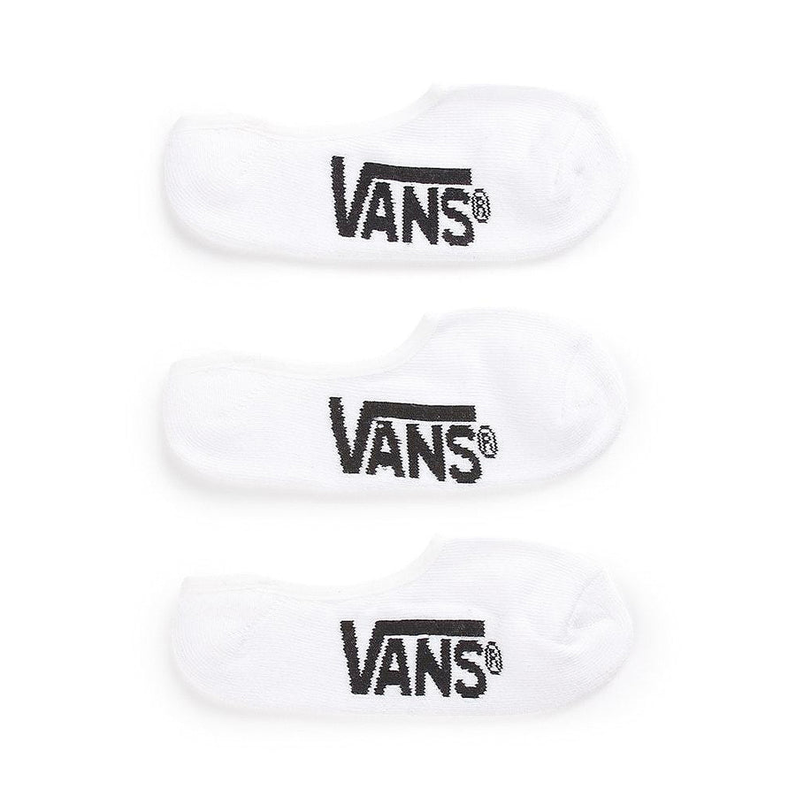 Vans Classic Super No Show Socks 3 Pack White
