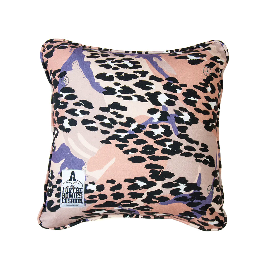 For The Homies Leopard Camo Cushion
